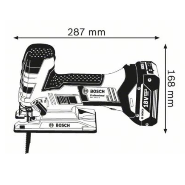 Scie Sauteuse Sans Fil Scie Sauteuse Champignon GST 18V-LI S L-B 18 V SOLO Bosch 06015A5101 5 Scie Sauteuse Sans Fil Scie Sauteuse Champignon GST 18V-LI S L-B 18 V SOLO Bosch 06015A5101 – Image 3