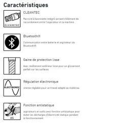 Aspirateur Eau Et Poussières Aspirateur Festool CTL MIDI I Cleantec Avec Bluetooth Intégré 574832 -Outils électroportatifs Soldes 574832 3
