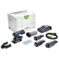 Ponceuse Vibrante Hybride Festool RTSC 400 Li 2 Batteries 3,1Ah Chargeur Et Adaptateur Secteur -Outils électroportatifs Soldes 575724