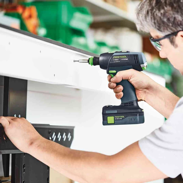 Visseuse Sans Fil Perceuse-visseuse Festool T 18+3 C 3,1-Plus 2 Batteries 3,1Ah Et Chargeur TCL 6 3 Visseuse Sans Fil Perceuse-visseuse Festool T 18+3 C 3,1-Plus 2 Batteries 3,1Ah Et Chargeur TCL 6