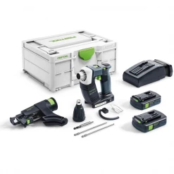 Visseuse Plaquiste Sans Fil Visseuse Festool Plaquiste DURADRIVE DWC 18-4500 C 3,1-Plus 2 Batteries 3,1 Ah -Outils électroportatifs Soldes 576505