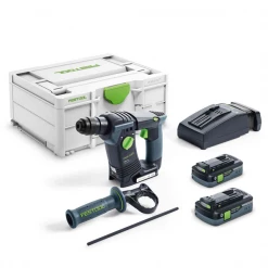 Perforateur Sds + Sans Fil Perforateur Festool BHC 18 HPC 4,0 I-Plus SDS+ 2 Batteries 4,0Ah Et Chargeur -Outils électroportatifs Soldes 576513
