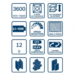 Grignoteuse Et Cisaille Electrique Cisaille à Tôle Sans Fil GSC 12V-13 Bosch L-Boxx 2 Batteries 0601926108 -Outils électroportatifs Soldes cisaille 2