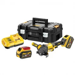 Meuleuse D'angle ø 125 Mm Meuleuse Dewalt DCG418T2-QW XR Flexvolt 54V Ø125 Mm Avec 2 Batteries 6 Ah Et Chargeur -Outils électroportatifs Soldes dcg418t2 3
