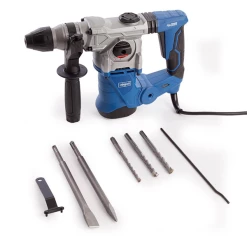 Perforateur Sds + Filaire Marteau Perforateur SDS+ Scheppach 1250W DH1300PLUS Avec 3 Forets Et 2 Burins -Outils électroportatifs Soldes dh1300plus 4