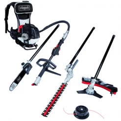 Tondeuse Débroussailleuse Outil Multi-fonctions Jardin 4 En 1 Scheppach MFH5300-4BP Moteur 1300 W -Outils électroportatifs Soldes dos3