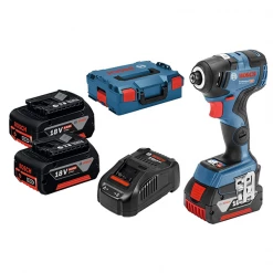 Visseuse à Choc Visseuse à Chocs Bosch GDR 18V-200C 2 Batteries 5Ah Chargeur Et Coffret L-Boxx -Outils électroportatifs Soldes gdr 18v 200c