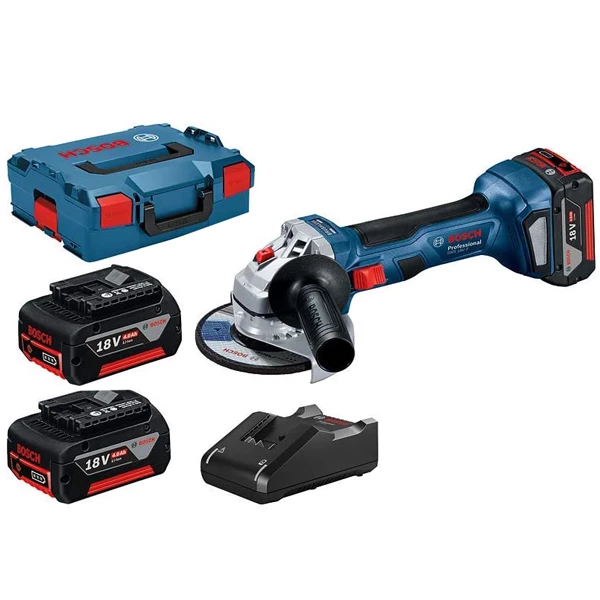 Meuleuse Sans Fil Meuleuse Bosch Ø125mm GWS 18V-7 2 Batteries GBA 18V 4,0Ah Chargeur GAL 18V-40 L-Boxx 8 Meuleuse Sans Fil Meuleuse Bosch Ø125mm GWS 18V-7 2 Batteries GBA 18V 4,0Ah Chargeur GAL 18V-40 L-Boxx – Image 6