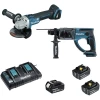 Meuleuse Sans Fil Ensemble Meuleuse DGA504 Perforateur DHR202 Makita 18V -Outils électroportatifs Soldes lot0151