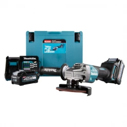 Meuleuse D'angle ø 125 Mm Meuleuse D'angle Makita Diamètre 125 Mm 40 V Max Li-Ion - Puissance 1100 W - 2 Batteries + Chargeur -Outils électroportatifs Soldes meuleuse makita5