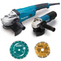 Meuleuse D'angle ø 230 Mm Meuleuses GA9020 230 Mm 2200W Et 9558HNRG 125 Mm 840W Makita DK0053GX2-P