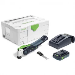 Découpeur Ponceur Oscillant Sans Fil Outil Oscillant Festool Vecturo OSC 18 Li 3,1 E-Compact Avec Une Batterie BP 18 Li 3,1 C Et Chargeur Rapide TCL 6 575385 7 Découpeur Ponceur Oscillant Sans Fil Outil Oscillant Festool Vecturo OSC 18 Li 3,1 E-Compact Avec Une Batterie BP 18 Li 3,1 C Et Chargeur Rapide TCL 6 575385 -Outils électroportatifs Soldes p182407
