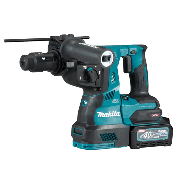 Perforateur Sds + Sans Fil Perfo-burineur Makita SDS-Plus 40 V Max Li-Ion 4 Ah - Diamètre Béton 28 Mm - 2 Batteries + Chargeur 4 Perforateur Sds + Sans Fil Perfo-burineur Makita SDS-Plus 40 V Max Li-Ion 4 Ah - Diamètre Béton 28 Mm - 2 Batteries + Chargeur – Image 2