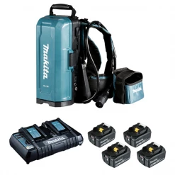 Electroportatif Divers Métiers Support Dorsal Avec Pack énergie 18V Makita - 4 Batteries 5Ah + Chargeur Double