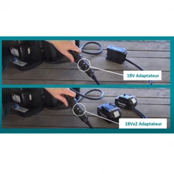 Electroportatif Divers Métiers Support Dorsal Avec Pack énergie 18V Makita - 4 Batteries 5Ah + Chargeur Double -Outils électroportatifs Soldes support dorsal3