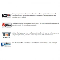 Diam Industries Scie Circulaire Carrelage Scie Table Coupe Carreaux XXL PRIME120S 230V 2,2 KW Disque Ø 350 Mm