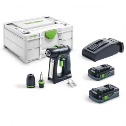 Visseuse Sans Fil Perceuse Visseuse Festool C 18 HPC 4,0 I-Plus Avec Batteries Chargeur -Outils électroportatifs Soldes visseuse 10