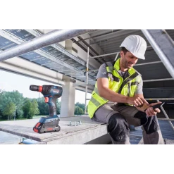 Visseuse à Choc Visseuse à Choc Sans Fil Bosch GDX 18V-200C Machine Seule Coffret L-Boxx -Outils électroportatifs Soldes visseuse 8