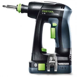 Visseuse Sans Fil Perceuse Visseuse Festool C 18 HPC 4,0 I-Plus Avec Batteries Chargeur -Outils électroportatifs Soldes visseuse5