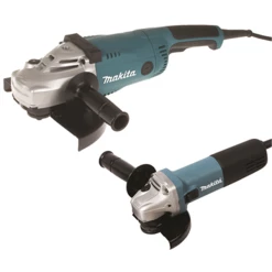 Makita Meuleuse D'angle ø 230 Mm Meuleuses GA9020 230 Mm 2200W Et 9558HNRG 125 Mm 840W Bosch DK0053GX2